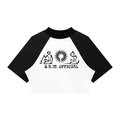 Women’s Color Block Raglan Crop T-Shirt