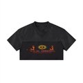 Women’s Cropped Paneled V-Neck Jersey